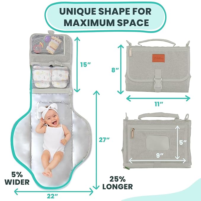 Portable Changing Pad for Baby, Travel Diaper Changing Pad for Newborn - Image 3