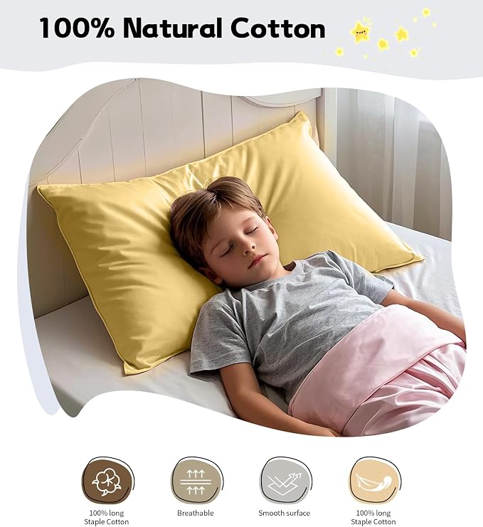 Deep Dream Toddler Pillowcases for 13x18 Pillow 2 Pack, 100% Cotton Travel - Image 3