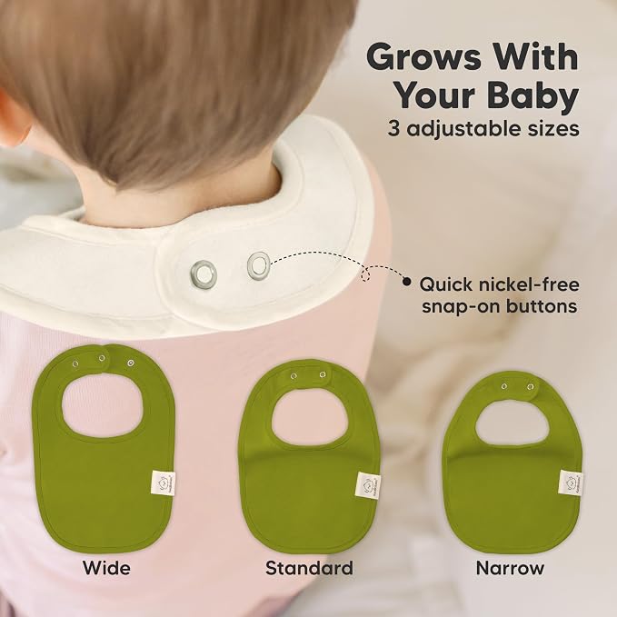 8-Pack Organic Baby Bibs for Boys, Girls - Image 4