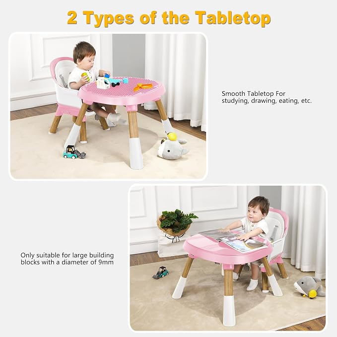 Baby High Chair, 15 in 1 Convertible High Chairs - Image 4