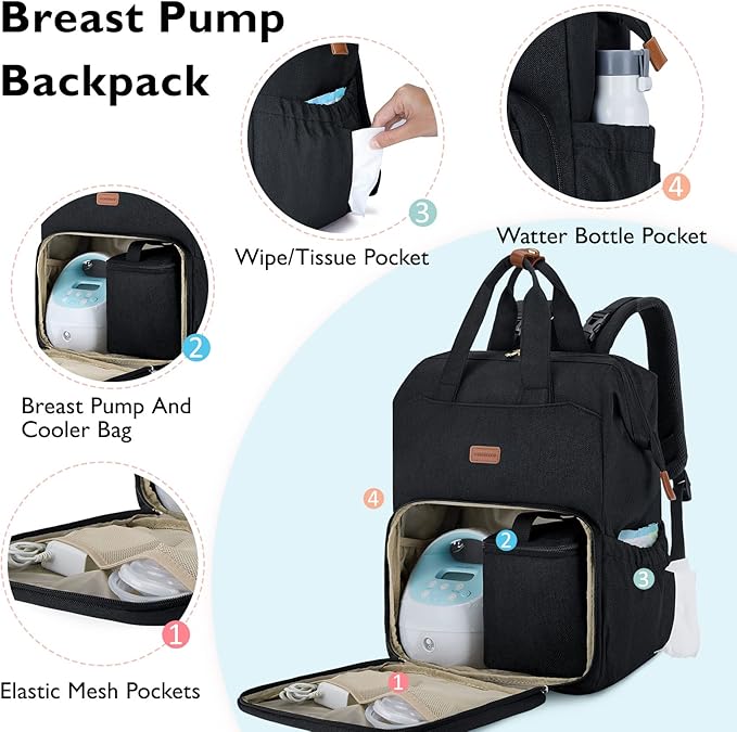 mommore Breast Pump Bag Backpack - Image 2