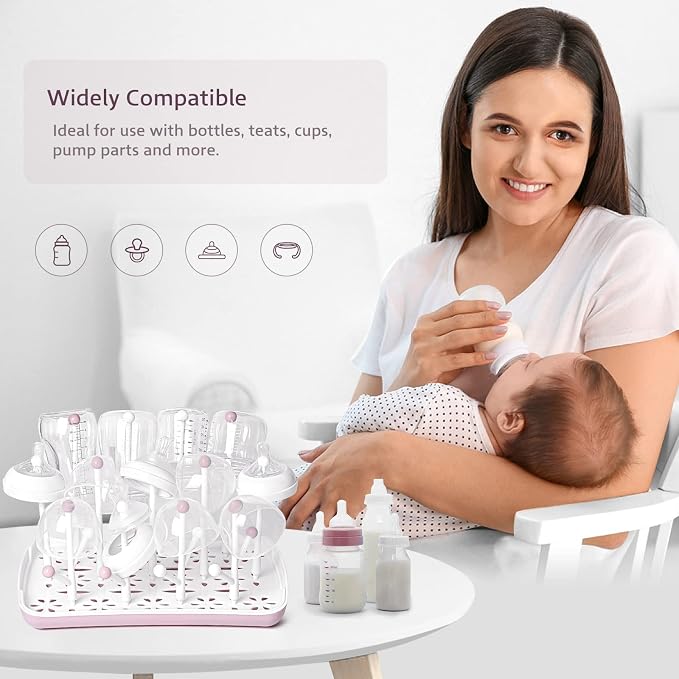 Termichy Baby Bottle Drying Rack, Large Capacity Baby Bottle Rack - Image 6
