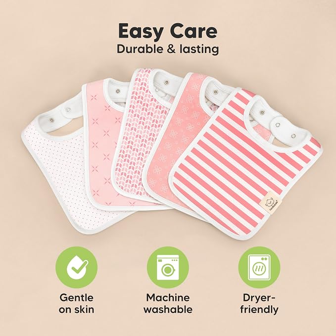 KeaBabies 8-Pack Organic Baby Bibs - Image 7