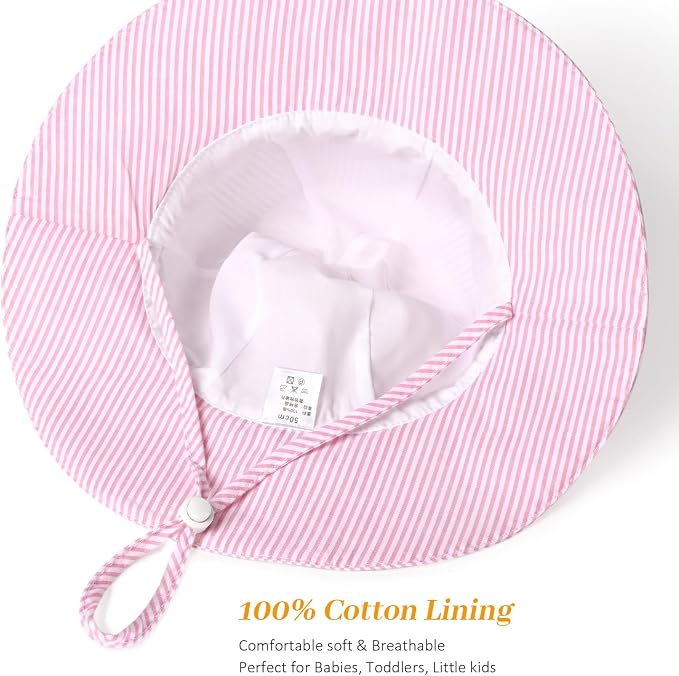 Baby Girl Sun Hat Summer Foldable Beach Hats - Image 3