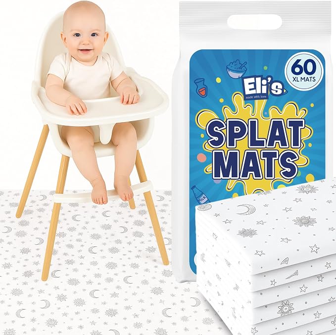 60 Pack Disposable Splat Mats by Eli by EliwithLove