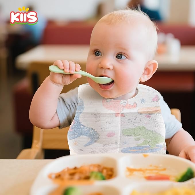 KIIS Disposable Baby Bibs for Baby Boys and Girls - Image 2