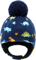 Baby Beanie Hat Pom Full Hood Hat Toddler Winter Hat Fleece Earflap Cap by Otoyzy