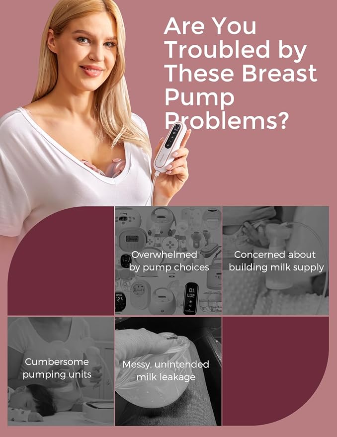 Momcozy Breast Pump V2 Pro Ultra-Lightweight, Hands-Free & Portable Wearable - Image 2