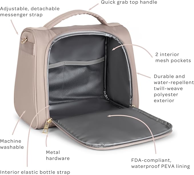 JuJuBe New Insulated Bottle Bag, Breastmilk Storage Bag - Image 5