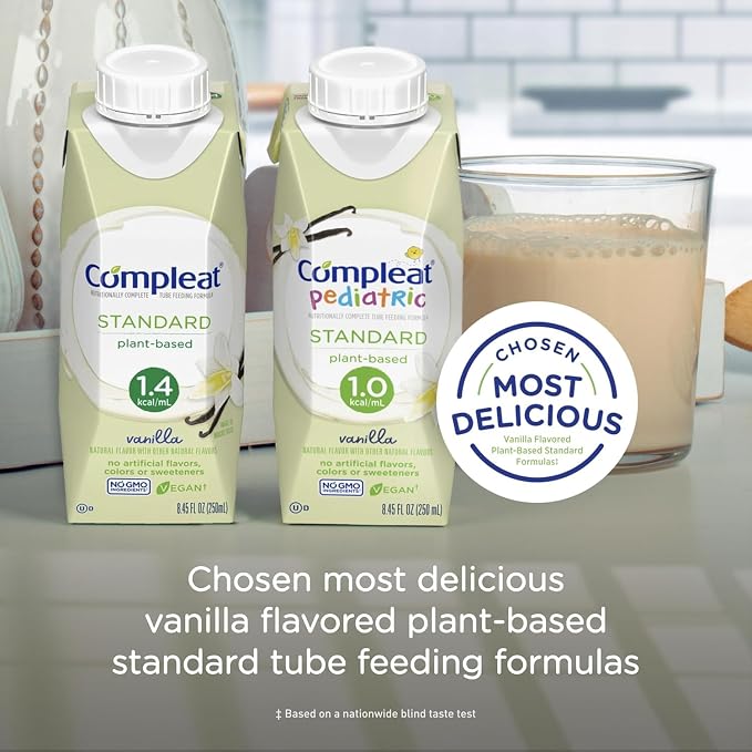 Compleat Pediatric Standard 1.0 Plant-Based Vanilla Nutrition Shake, 8g of - Image 6