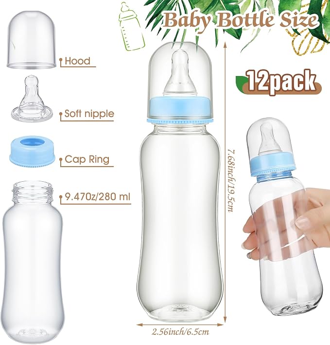 TrelaCo Safari Cool Baby Shower Games Bottle Chug Sign Wooden Jungle Animals - Image 4