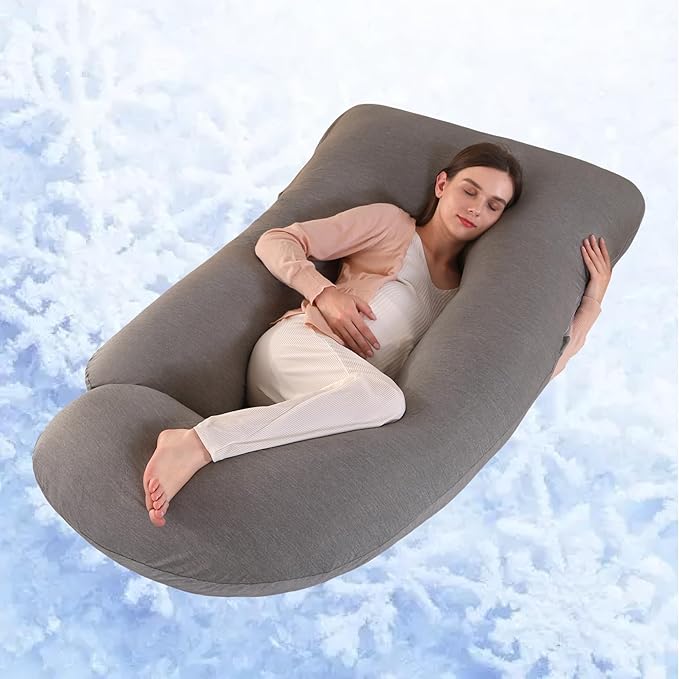 Pregnancy Pillow, Full Body Maternity Pillow 57 inch, by Unknown