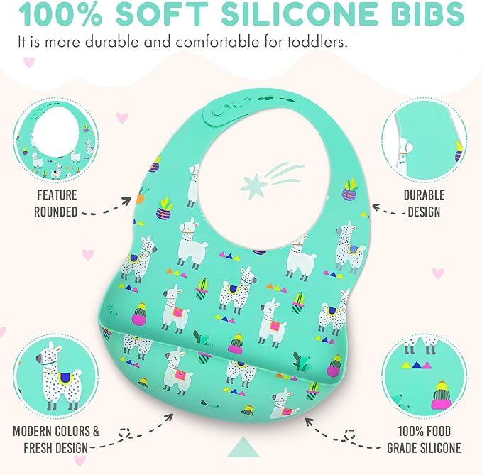 BPA-Free Silicone Baby Bibs - Image 4