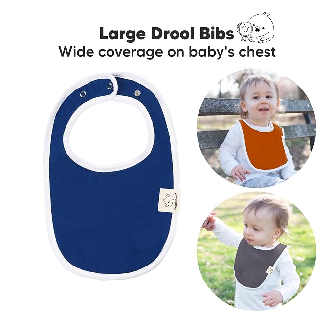 8-Pack Organic Baby Bibs for Boys, Girls - Image 2