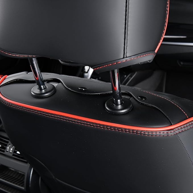 FLORICH Leather Seat Covers Full Set Car Seat Protectors 5 Seats Automotive - Image 7