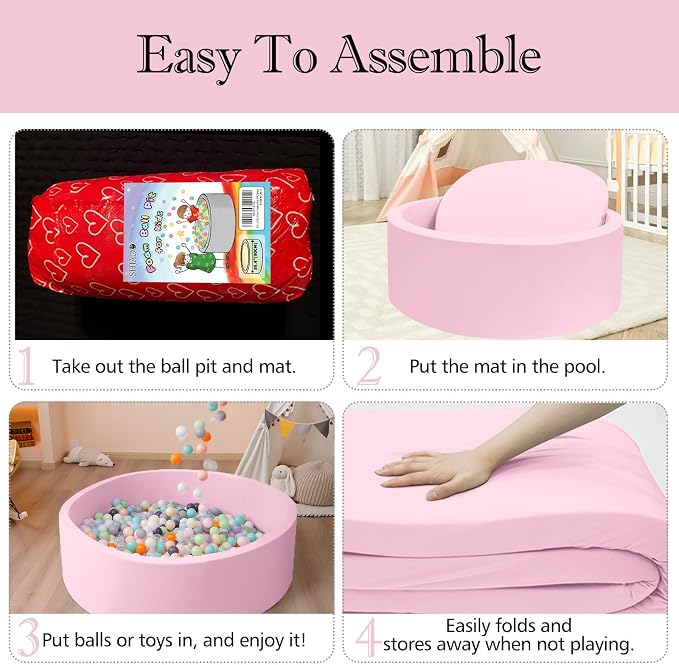 47.2"x 13.8" Foam Ball Pit, Large Ball Pits - Image 4