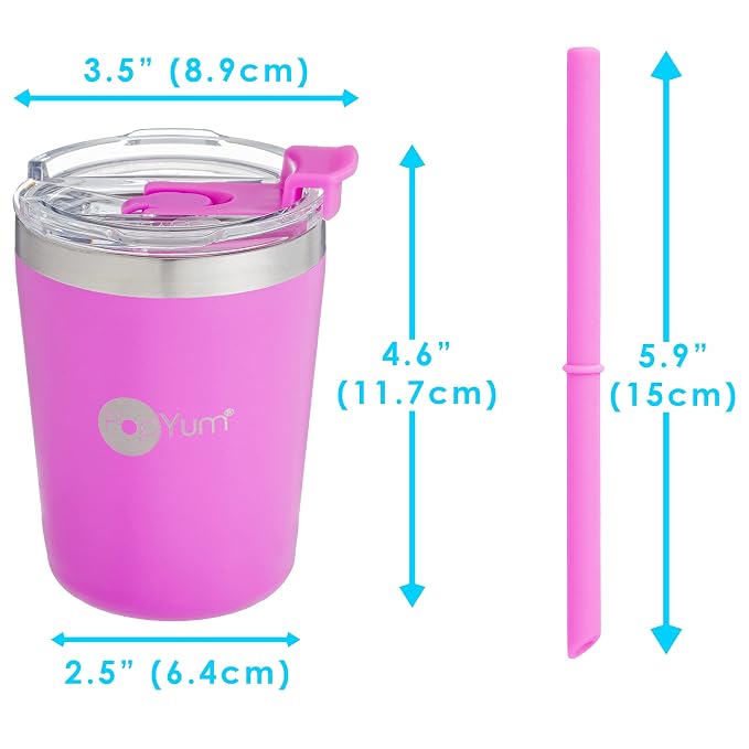 PopYum 9oz Insulated Stainless Steel Kids’ Cups - Image 9