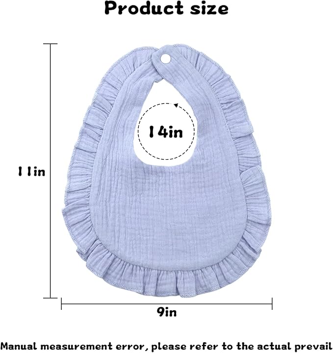 Baby Bibs Muslin Drool Teething Drooling Bibs - Image 2