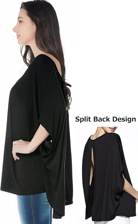 Smallshow Women's Nursing Top Maternity Poncho - Image 3