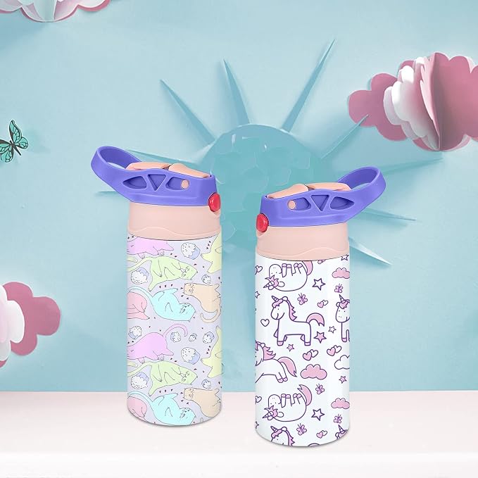 Kids Sublimation Tumbler, 12oz Sublimation Water Bottle Blanks, Straight - Image 2