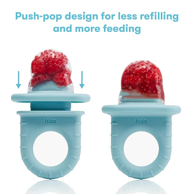 Frida Baby Push Pop Feeder, Baby Fruit Food Feeder to Safely Introduce New Foods - Image 4