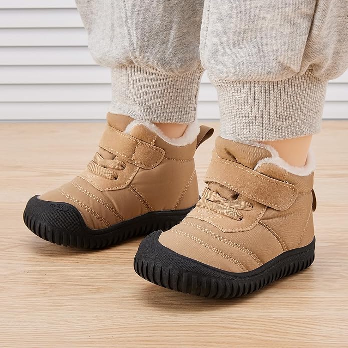 BMCiTYBM Toddler Baby Snow Boots Winter Shoes Boys Girls Cold Weather Baby Faux - Image 2