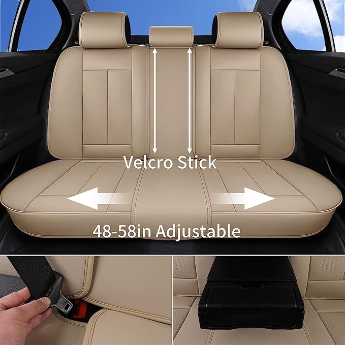 Coverado Universal Seat Covers Full Set, 5 Seats Universal Seat Covers - Image 2