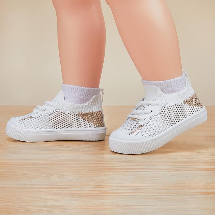 BMCiTYBM Baby Sneakers Girls Boys Lightweight Breathable Mesh First Walkers - Image 2