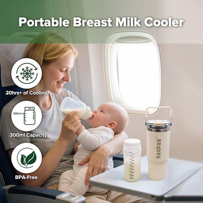 haakaa Portable Breastmilk Cooler 30oz/900ml, Larger Capacity Breast Milk - Image 2