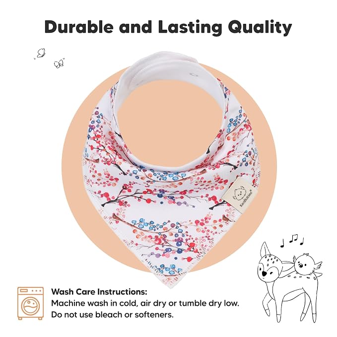 10-Pack Organic Baby Bandana Bibs - Image 6