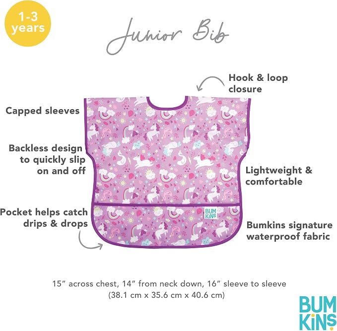 Bumkins Bibs - Toddler Bibs, Waterproof, Large - Image 5
