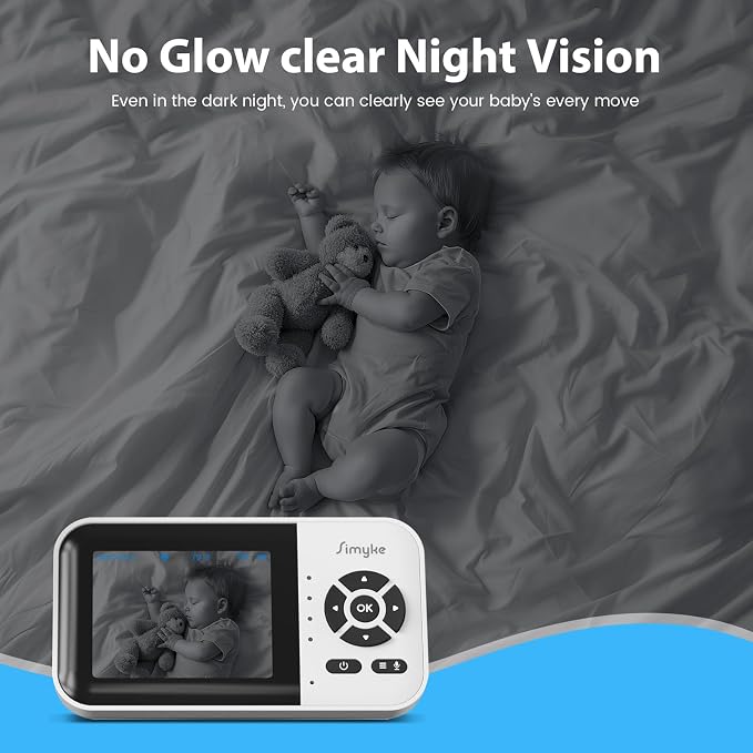 Dual Mode Baby Monitor, 1080p Video APP, 2.8'' IPS Screen, 10-Hour Streaming - Image 9