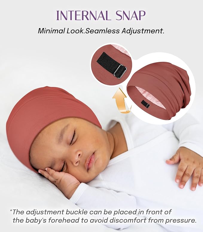 OLESILK Silk Baby Bonnet for 0-6 Months - Image 6