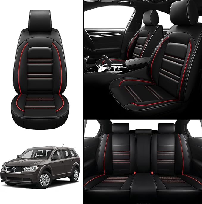 Seat Covers for Dodge Journey 2009-2020 | 5-Seats Leather Seat Covers - Image 2