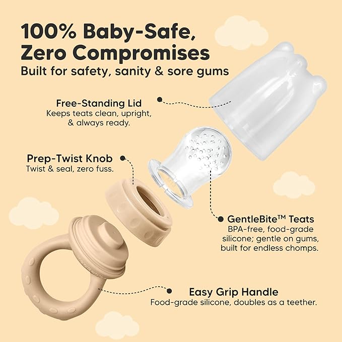 KeaBabies Baby Fruit Feeder 2pk - Image 3