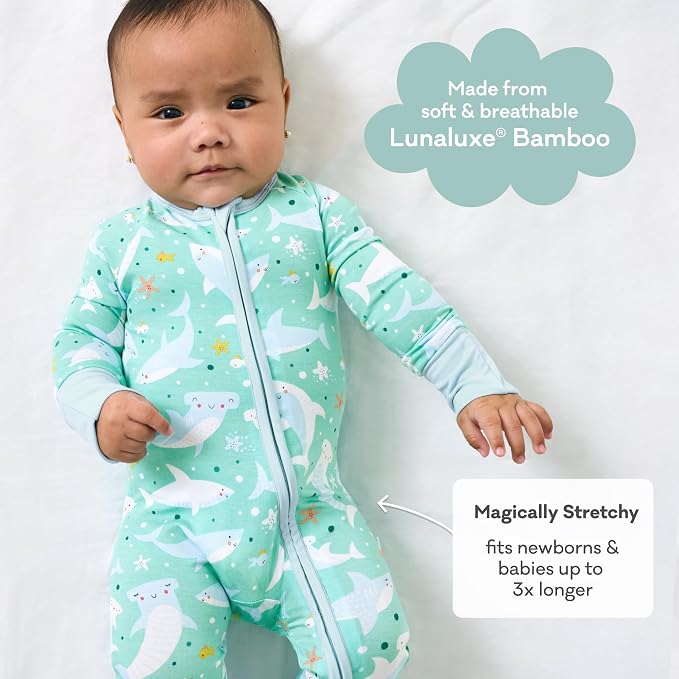 Little Sleepies Pajamas for Baby Boys & Girls, Viscose from Bamboo Baby Pajamas - Image 3