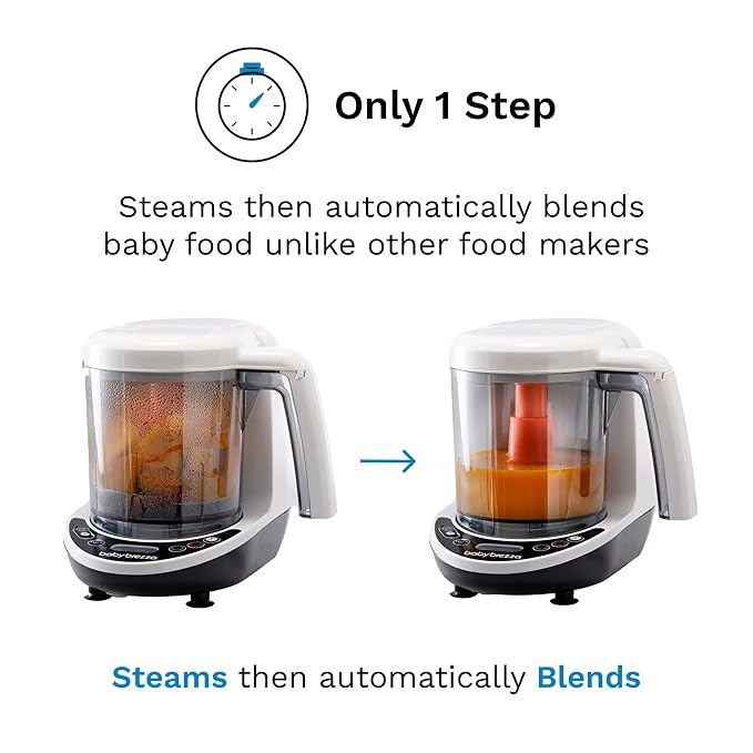Baby Brezza One Step Baby Food Maker Deluxe – Auto shut Off, Dishwasher Safe - Image 2