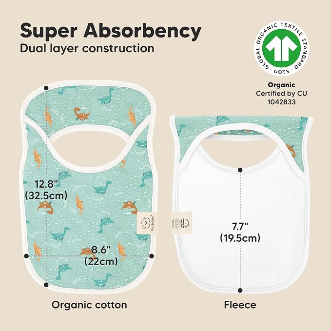 8-Pack Baby Bibs for Boys, Girls - Image 3