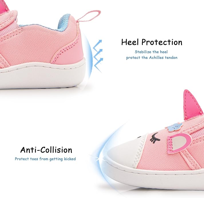 SKYWHEEL Toddler Slip On Shoes Wide Toe Box Barefoot Casual Canvas Walking - Image 4