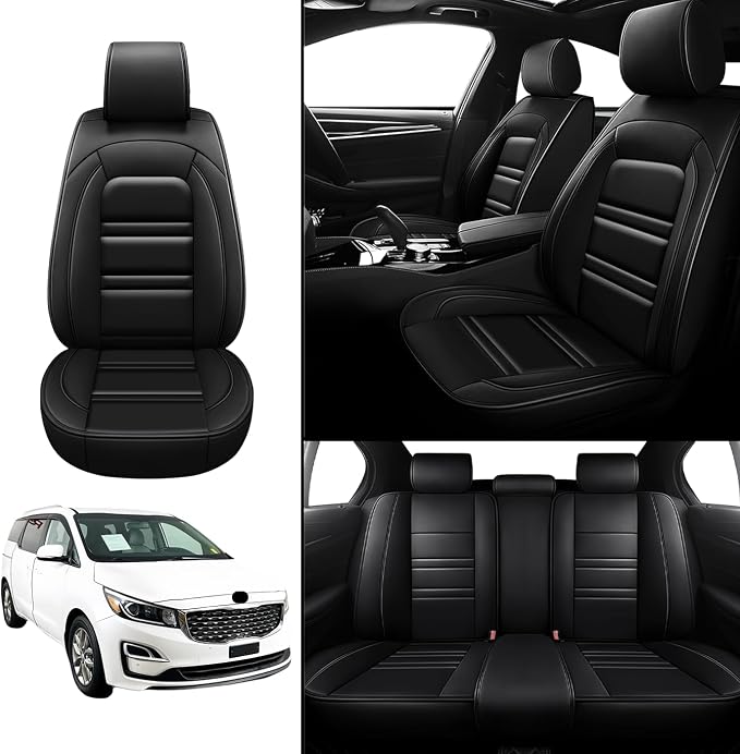 Seat Covers for kia Sedona 2003-2021 | 5-Seats Leather Seat Covers - Image 2