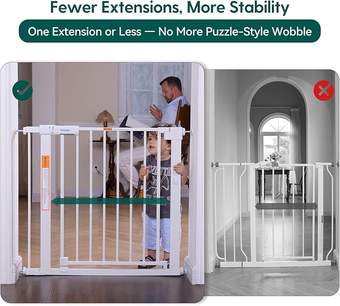 BABELIO Baby Gate for Doorways and Stairs, 26-31" Pet Gate - Image 2
