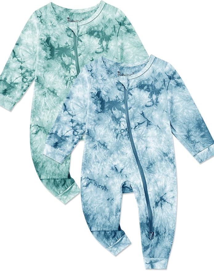 Jimonda Baby Girls Boys Footless Pajamas, Rayon From Bamboo Pjs 2 Way Zipper by JimondaBaby
