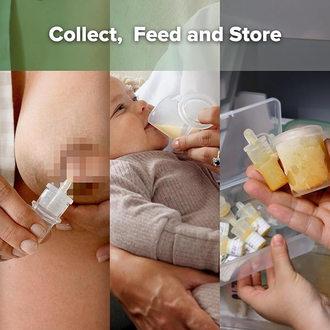 haakaa Colostrum Collectors 2ml/6pcs & Lidded Feeding Cup 25ml/1pc Set - Image 3