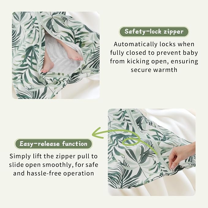 Baby Sleep Sack 0-6 Months, 100% Cotton TOG 0.5 Wearable Blanket - Image 3