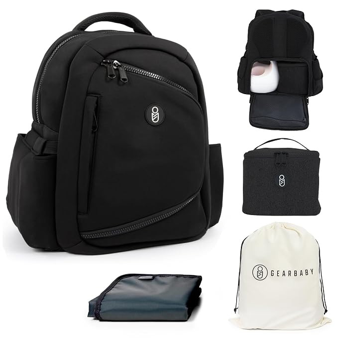 Gear Baby Breast Pump & Diaper bag Compatible by Gearbaby