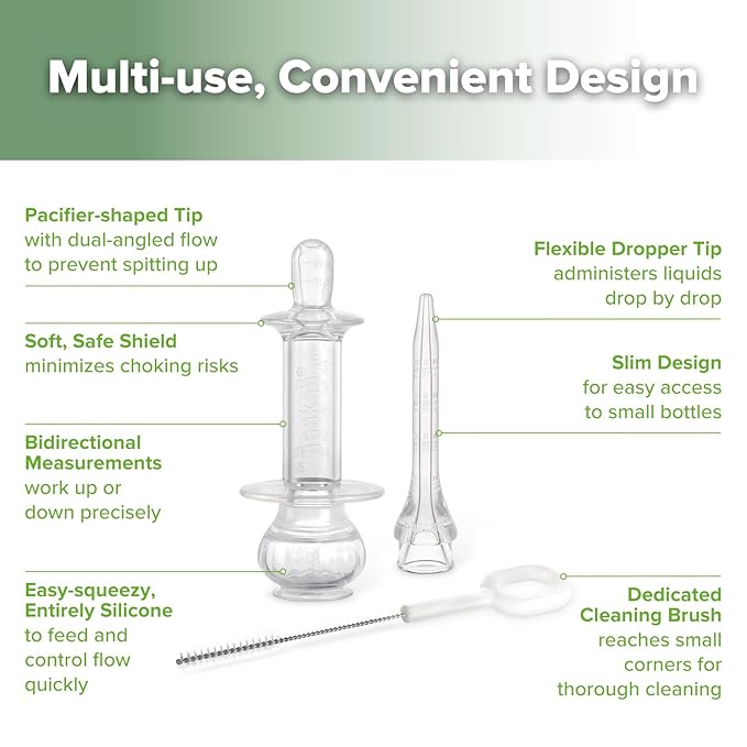 haakaa Baby Medicine Dispenser Set, Baby Essentials, Baby Medicine Syringe - Image 5
