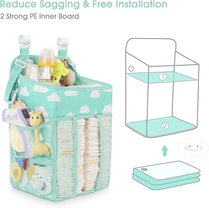Maliton Hanging Diaper Caddy Organizer - Image 2