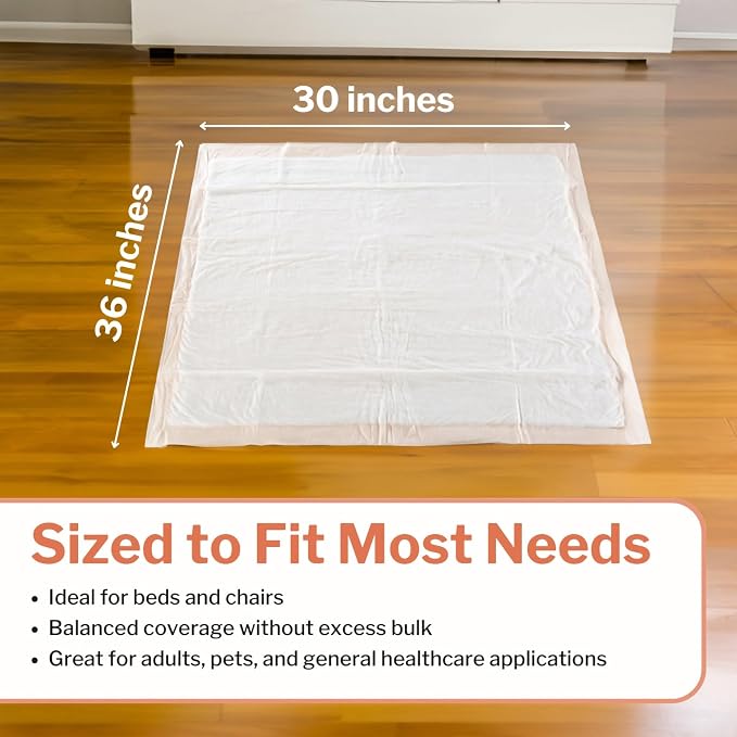 McKesson Underpads Disposable Bed Pads 30" x 36", Heavy Absorbency, Ultra - Image 6