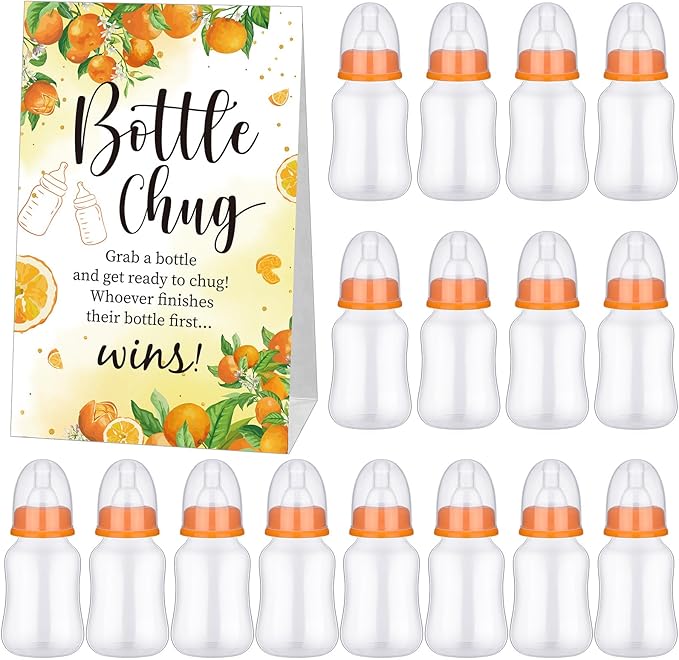TrelaCo Bottle Chug Baby Shower Game 20 Pcs Baby Bottles Shower Favor by TrelaCo