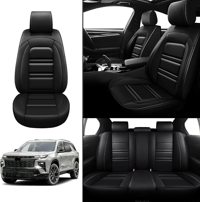 Seat Covers for Chevy Traverse 2009-2025 | 5-Seats Leather Seat Covers - Image 2